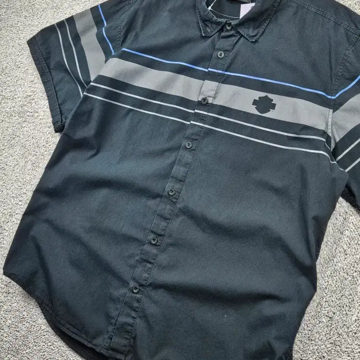 [BUNJANG] Harley-Davidson Biker Half Sleeve Shirt (2XL) / 할리데이비슨 바이커 하프 반팔 셔츠 ( 2XL ) / 11862