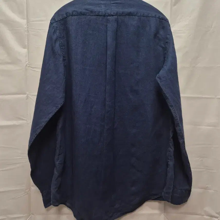 [BUNJANG] Polo Linen Shirt Navy / 폴로 린넨 셔츠 네이비