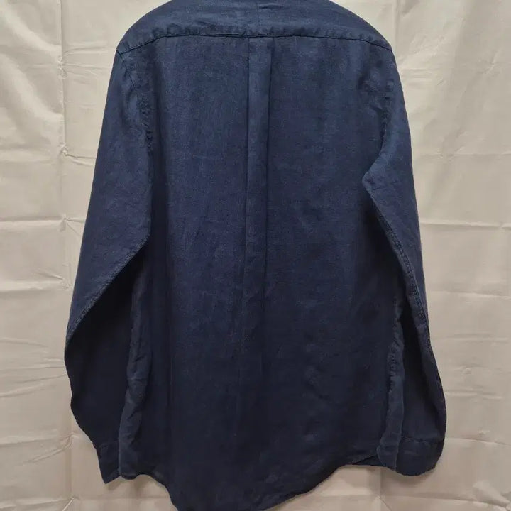 [BUNJANG] Polo Linen Shirt Navy / 폴로 린넨 셔츠 네이비