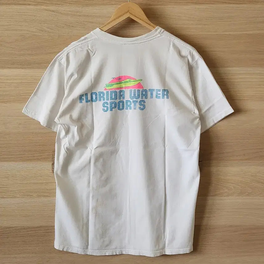 [BUNJANG] Jerzees by Russell Florida Water Sports Printed T-shirt / 90s 빈티지 USA JERZEES by RUSSELL 프린팅 티셔츠 L