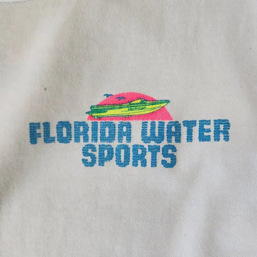 [BUNJANG] Jerzees by Russell Florida Water Sports Printed T-shirt / 90s 빈티지 USA JERZEES by RUSSELL 프린팅 티셔츠 L