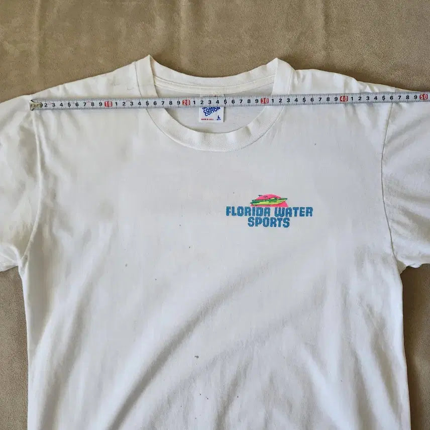 [BUNJANG] Jerzees by Russell Florida Water Sports Printed T-shirt / 90s 빈티지 USA JERZEES by RUSSELL 프린팅 티셔츠 L