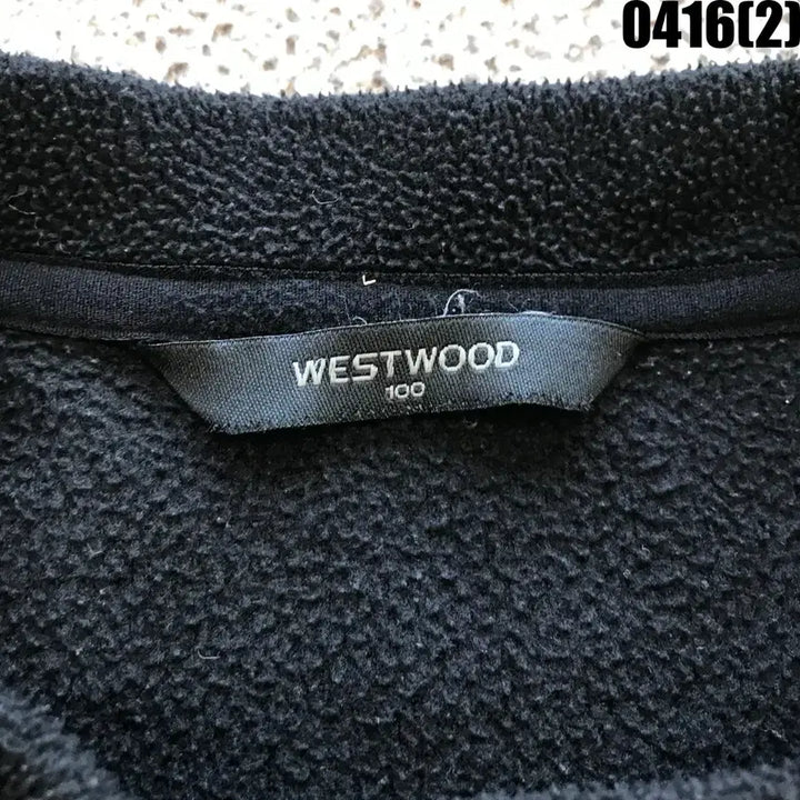 [BUNJANG] Westwood Black Fleece Long Sleeve T-shirt / 웨스트우드 블랙 플리스 긴팔티 100
