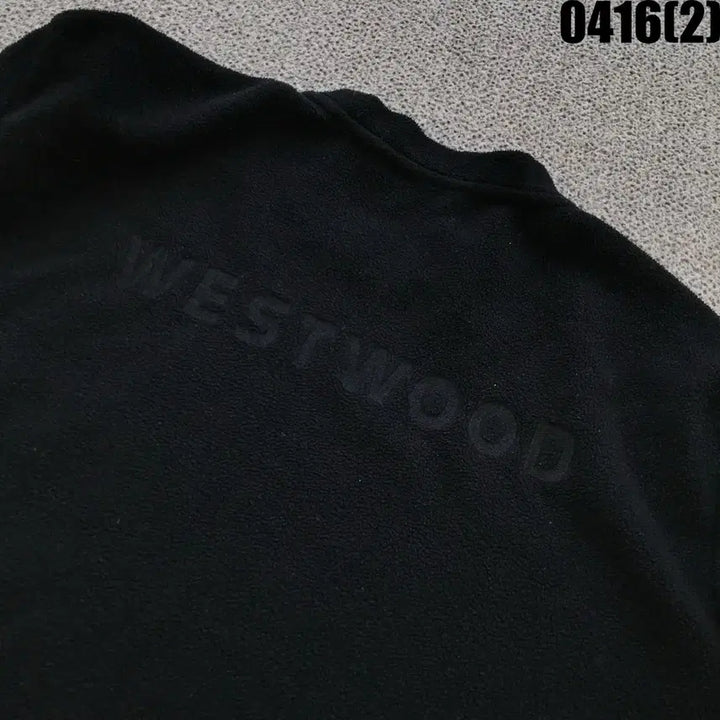 [BUNJANG] Westwood Black Fleece Long Sleeve T-shirt / 웨스트우드 블랙 플리스 긴팔티 100
