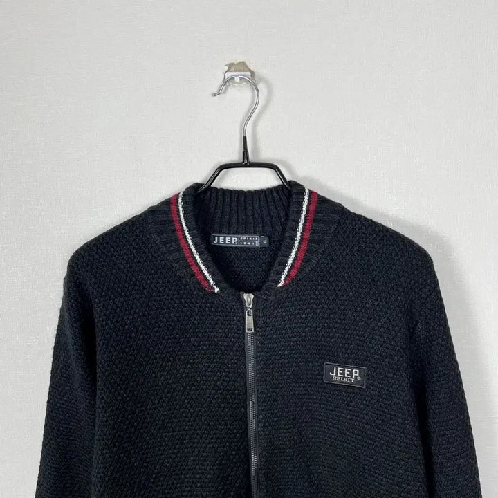 [SOLD OUT] 지프 스피릿 블랙 탄탄한 니트 집업 가디건 남XL 라덴 빈티지