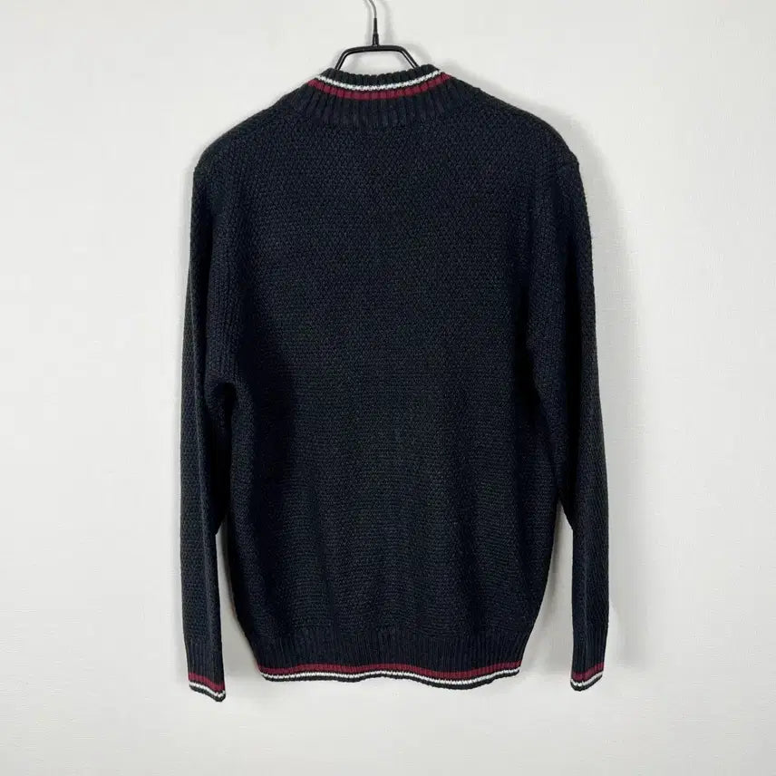 [SOLD OUT] 지프 스피릿 블랙 탄탄한 니트 집업 가디건 남XL 라덴 빈티지