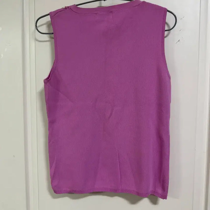 [BUNJANG] TRIESTE Purple Cubic Embellished Sleeveless Knit Top / TRIESTE 퍼플 큐빅 민소매 니트