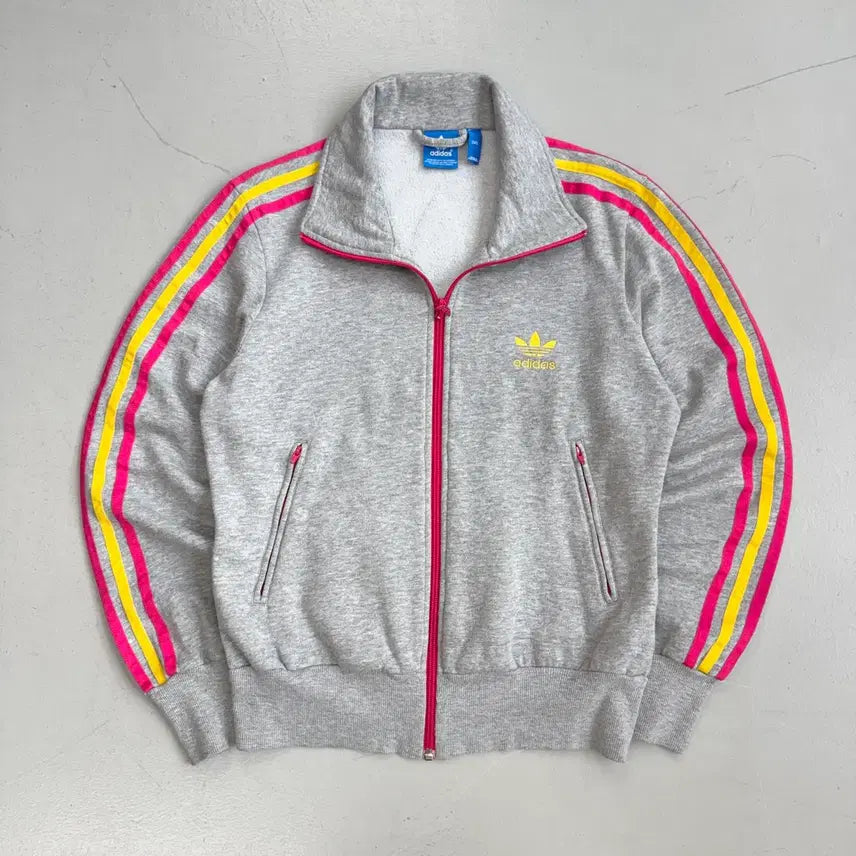 [BUNJANG] Adidas Firebird Big Logo Track Top / 아디다스 빅로고 파이어버드 회핑 트랙탑 코튼 집업 져지