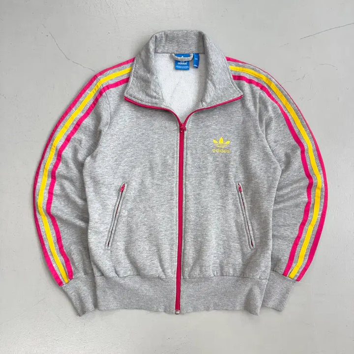 [BUNJANG] Adidas Firebird Big Logo Track Top / 아디다스 빅로고 파이어버드 회핑 트랙탑 코튼 집업 져지