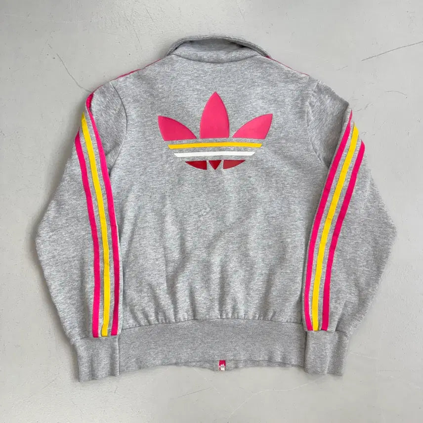 [BUNJANG] Adidas Firebird Big Logo Track Top / 아디다스 빅로고 파이어버드 회핑 트랙탑 코튼 집업 져지