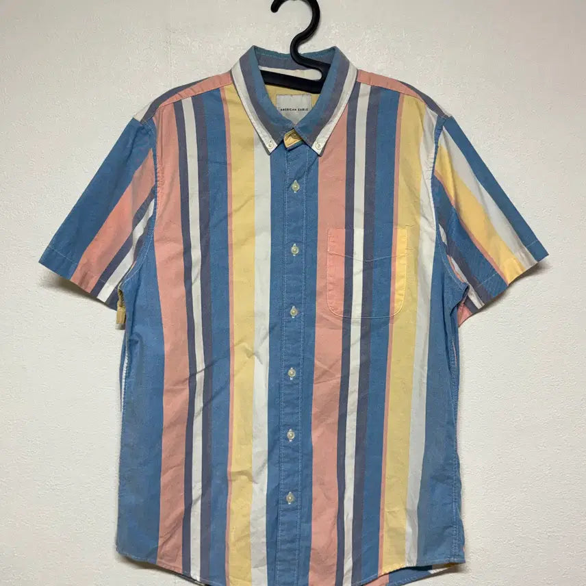 [BUNJANG] American Eagle Color Block Shirt M / 아메리칸 이글 배색 셔츠 M