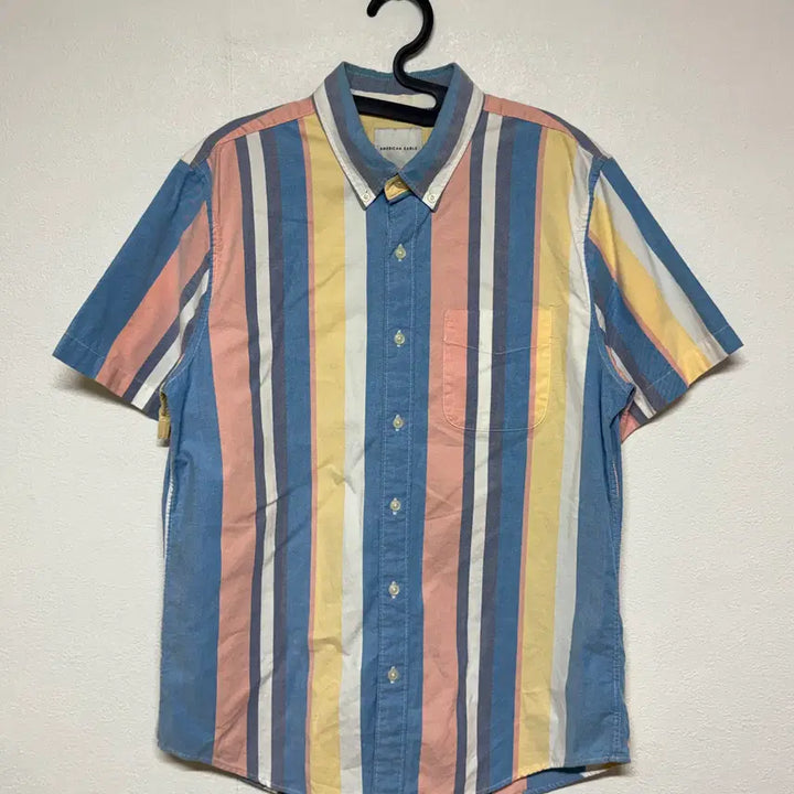 [BUNJANG] American Eagle Color Block Shirt M / 아메리칸 이글 배색 셔츠 M