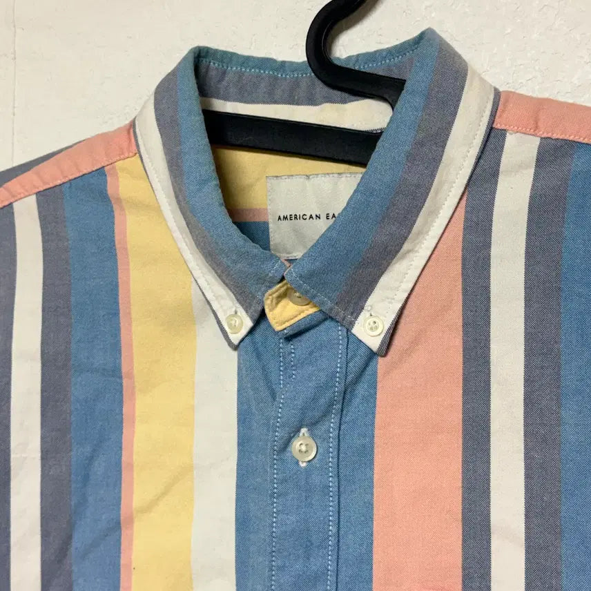 [BUNJANG] American Eagle Color Block Shirt M / 아메리칸 이글 배색 셔츠 M