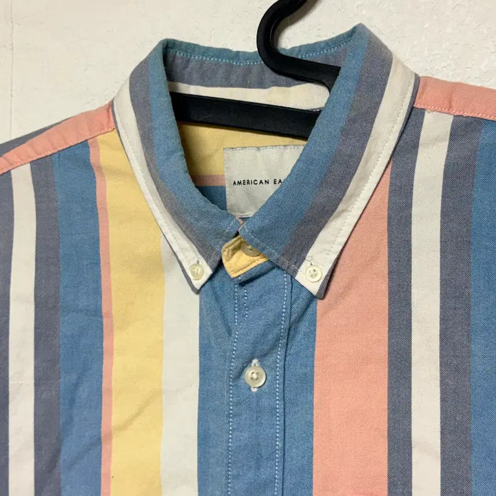 [BUNJANG] American Eagle Color Block Shirt M / 아메리칸 이글 배색 셔츠 M