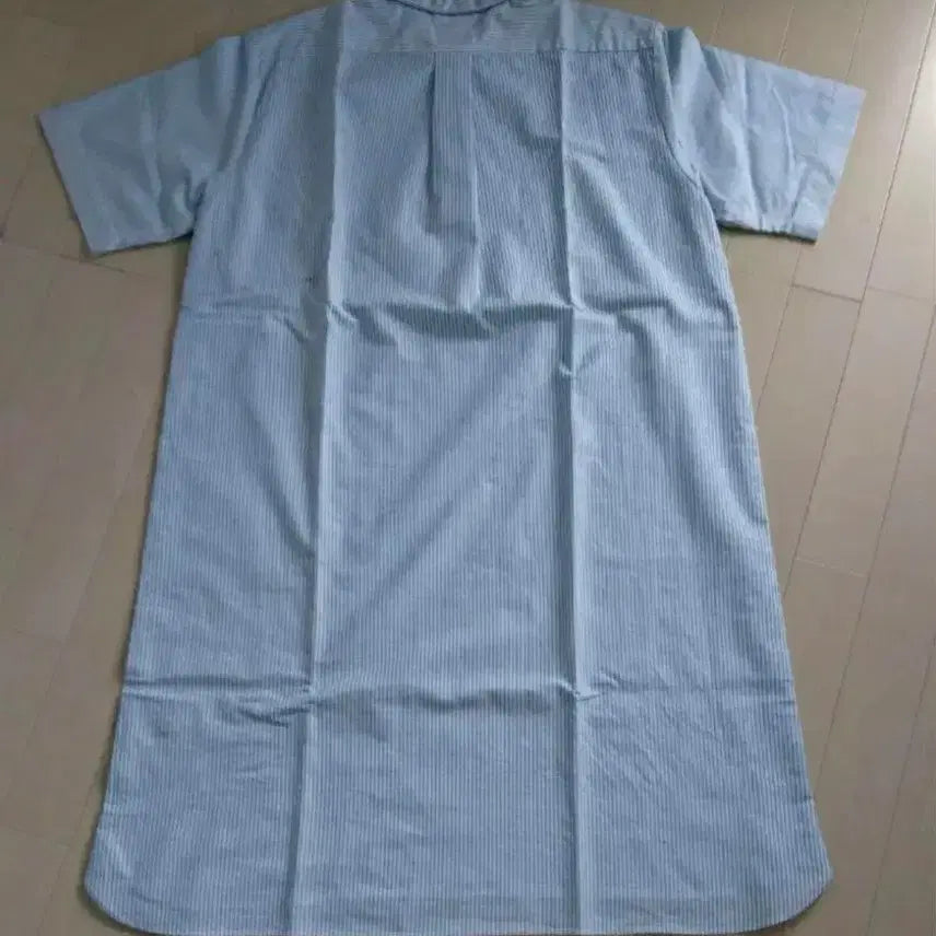 [SOLD OUT] 단톤 스트라이프 반팔 셔츠 원피스