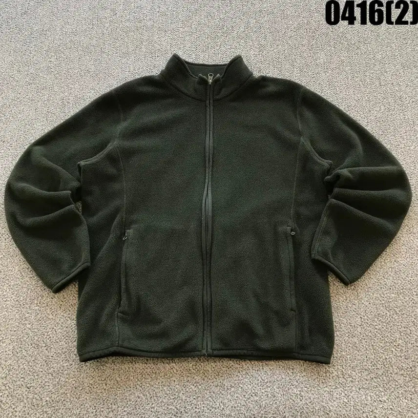 [BUNJANG] Uniqlo Khaki Fleece Jacket L / 유니클로 카키 플리스 자켓 L