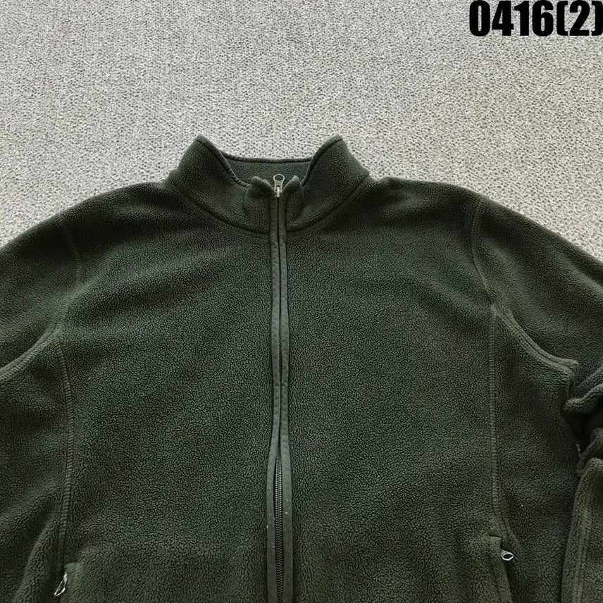 [BUNJANG] Uniqlo Khaki Fleece Jacket L / 유니클로 카키 플리스 자켓 L