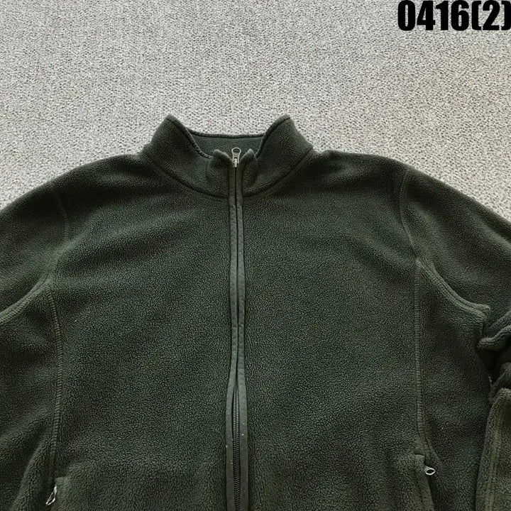 [BUNJANG] Uniqlo Khaki Fleece Jacket L / 유니클로 카키 플리스 자켓 L