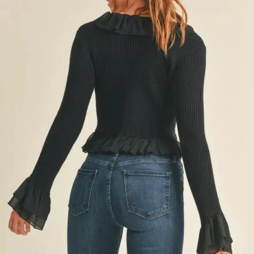[BUNJANG] Reserved Frill Cardigan / 리저브드 reserved  프릴 거디건