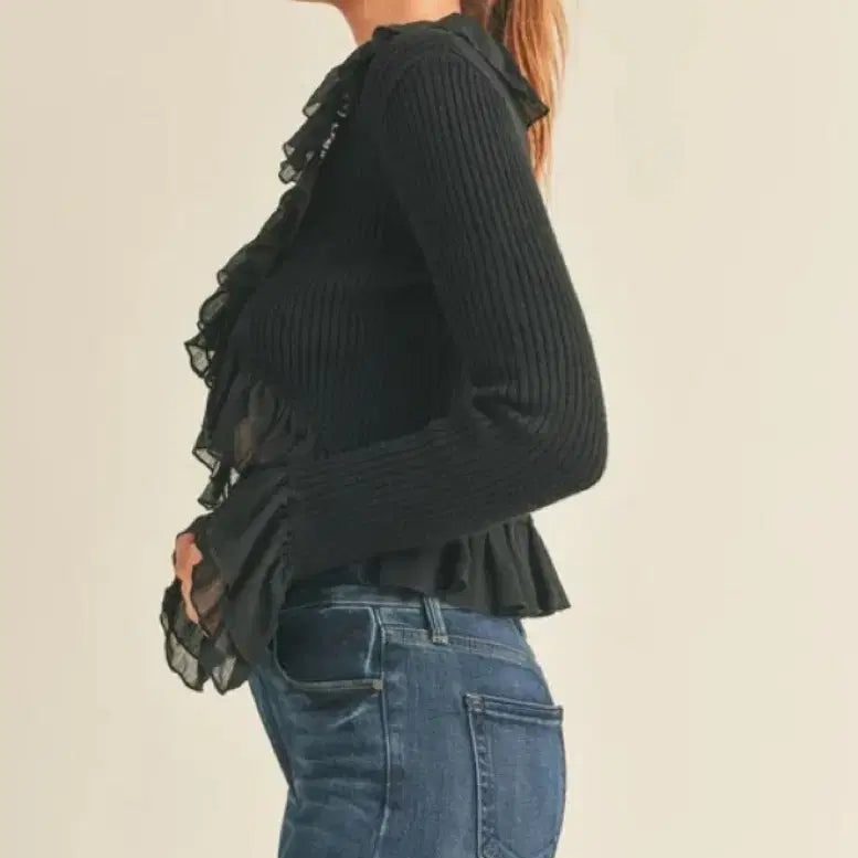 [BUNJANG] Reserved Frill Cardigan / 리저브드 reserved  프릴 거디건