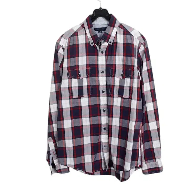 [BUNJANG] Tommy Hilfiger Big Check Pocket Shirt / 남성S / 타미힐피거 빅체크 포켓셔츠PP 12-136