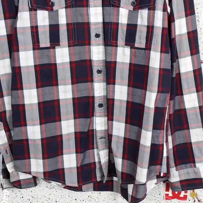 [BUNJANG] Tommy Hilfiger Big Check Pocket Shirt / 남성S / 타미힐피거 빅체크 포켓셔츠PP 12-136