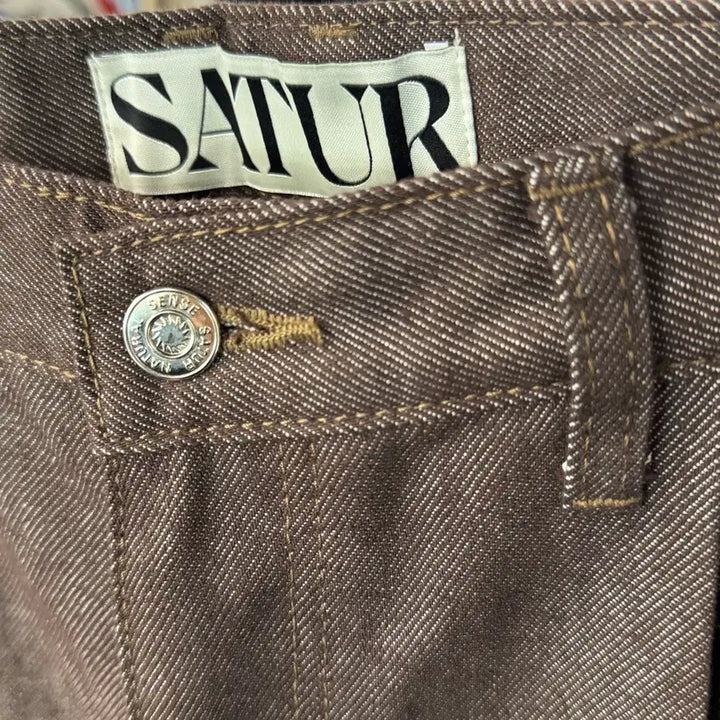 [BUNJANG] SATUR Brown Denim Jeans / [택포] [30] SATUR 새터 브라운데님 청바지