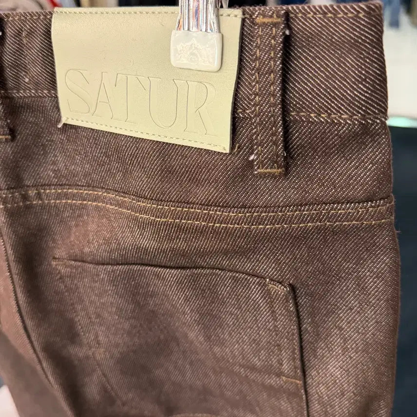 [BUNJANG] SATUR Brown Denim Jeans / [택포] [30] SATUR 새터 브라운데님 청바지