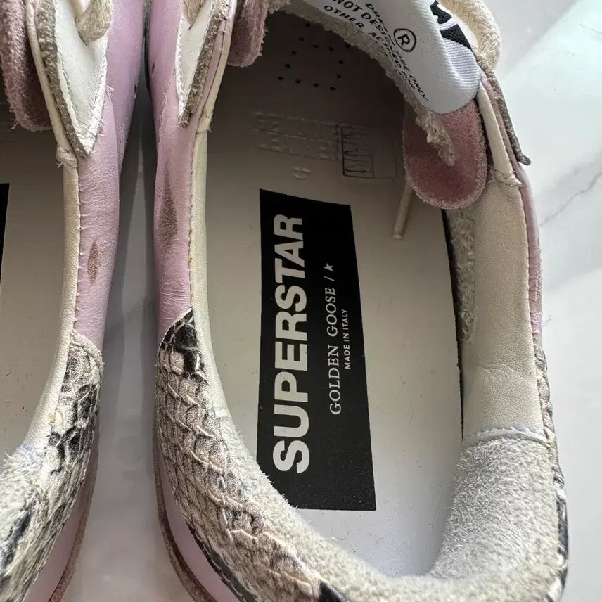 [BUNJANG] Golden Goose Superstar Pink Glitter Sneakers / 골든구스 슈퍼스타 핑크 글리터 스니커즈