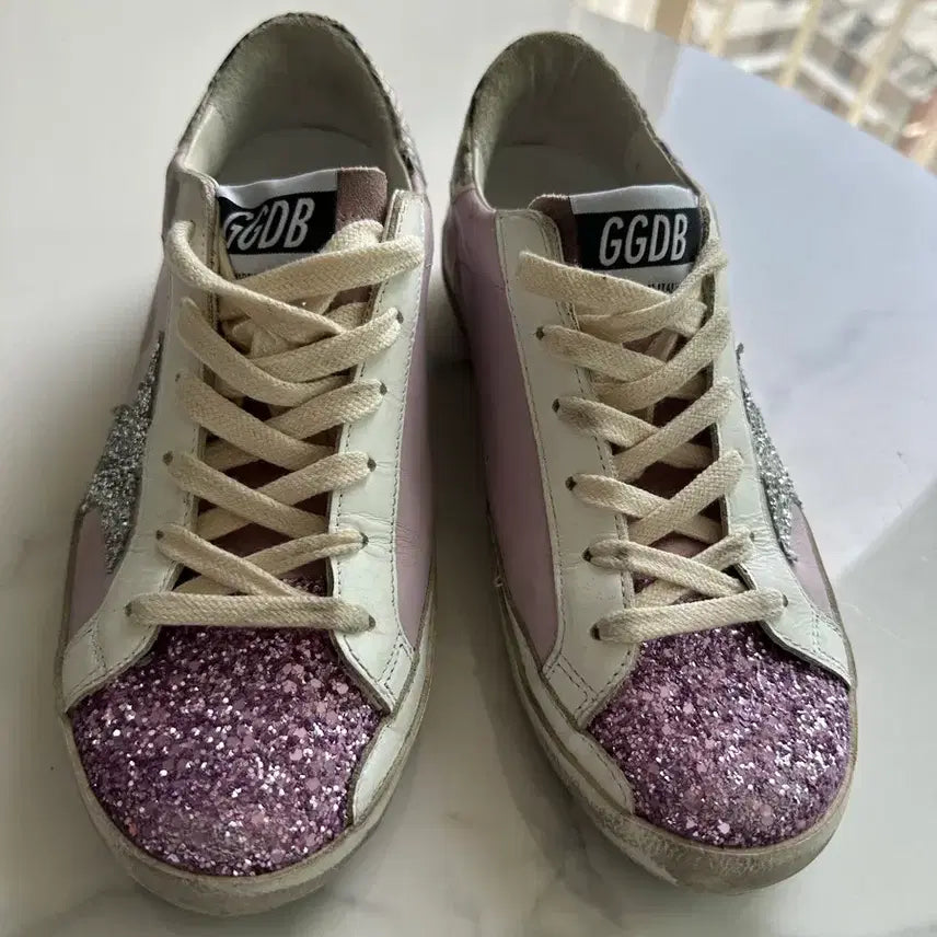 [BUNJANG] Golden Goose Superstar Pink Glitter Sneakers / 골든구스 슈퍼스타 핑크 글리터 스니커즈
