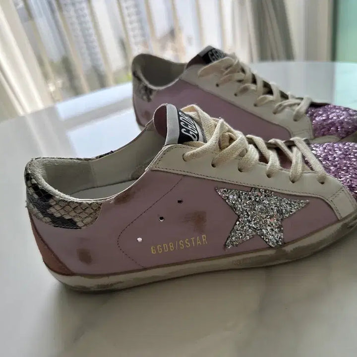 [BUNJANG] Golden Goose Superstar Pink Glitter Sneakers / 골든구스 슈퍼스타 핑크 글리터 스니커즈