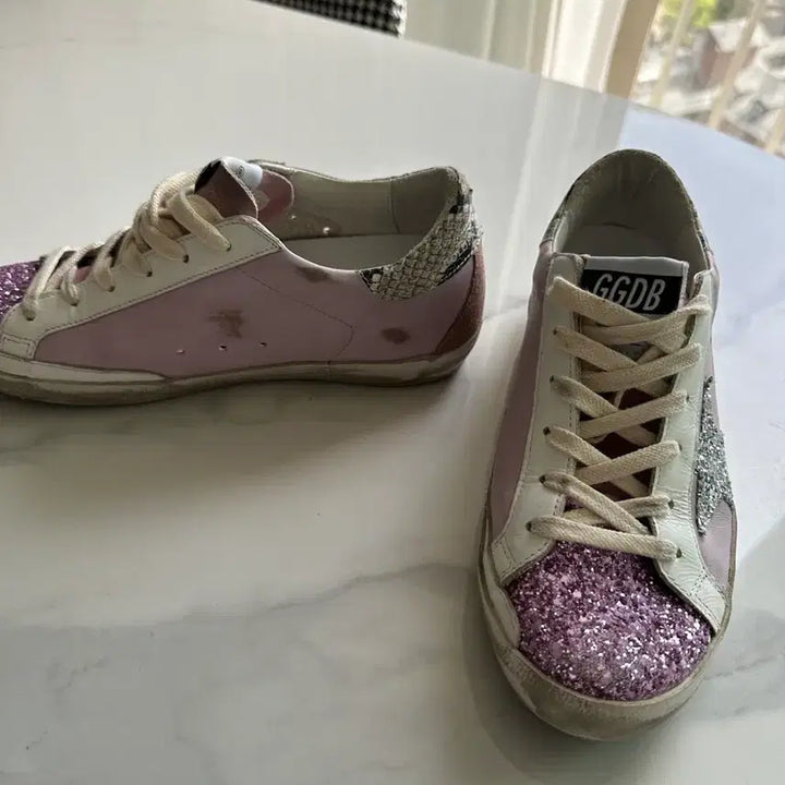[BUNJANG] Golden Goose Superstar Pink Glitter Sneakers / 골든구스 슈퍼스타 핑크 글리터 스니커즈