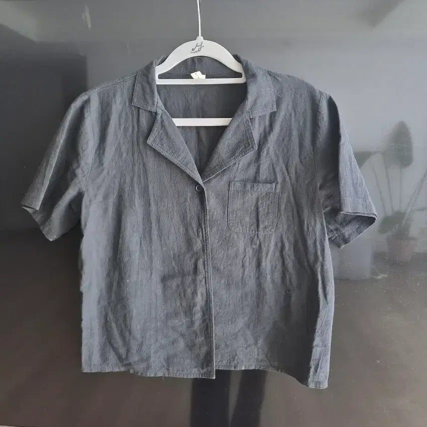 [BUNJANG] French Of Linen Rolled-Up Shirt / 프렌치오브 린넨 셔츠
