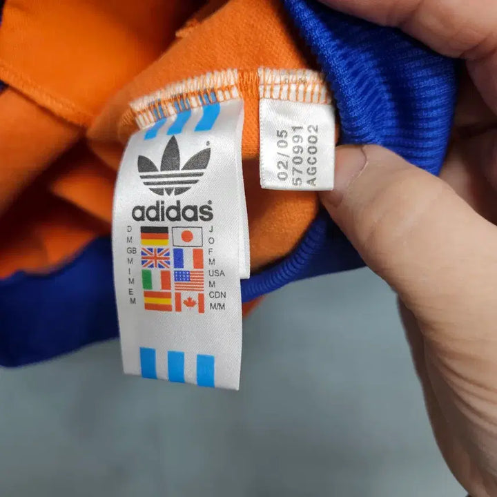 [BUNJANG] Adidas Beckenbauer Track Top Jersey / 아디다스 베켄바우어 오렌지블루 트랙탑져지  M