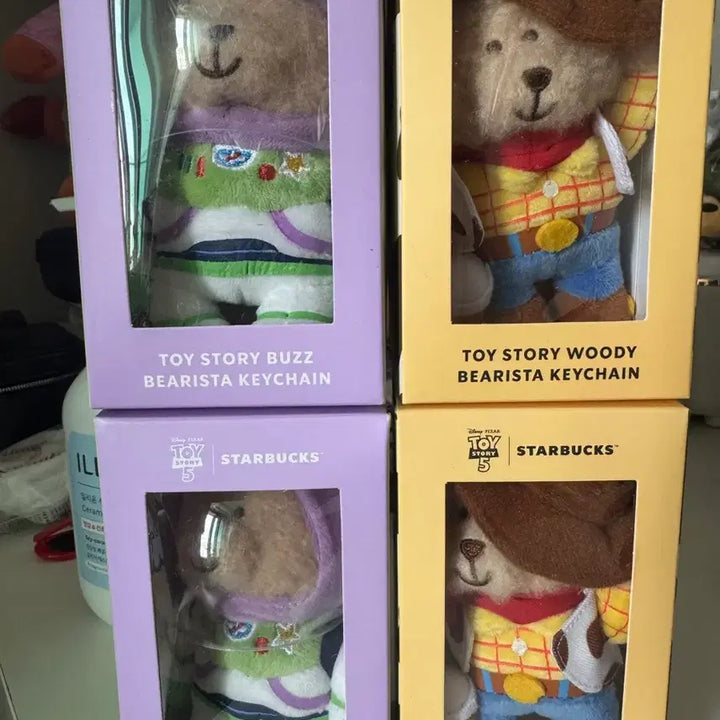 [SOLD OUT] 스타벅스 토이스토리 베어리키링 우디 버즈 세트