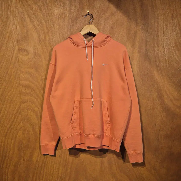 [BUNJANG] Nike Fleece Orange Hoodie M / 나이키 기모 오렌지 후드티 M (번567