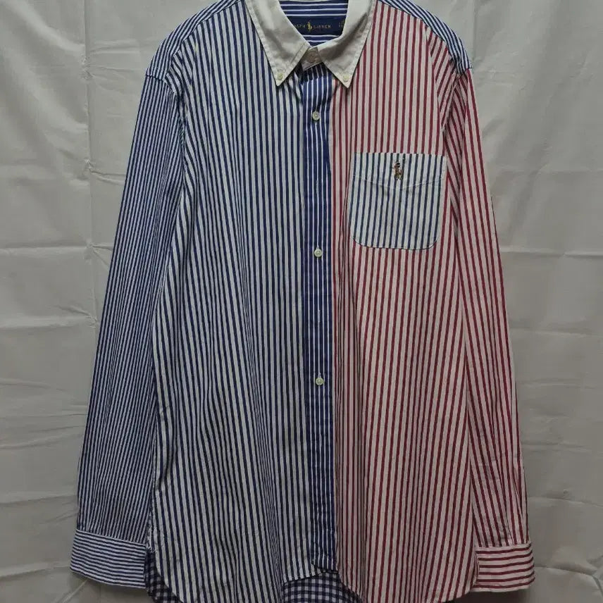 [BUNJANG] Polo Color Block Shirt / 폴로 컬러블락 셔츠