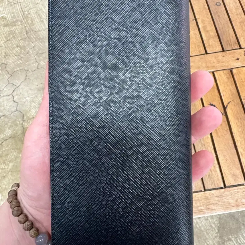 [BUNJANG] Prada Saffiano Long Wallet / 프라다 블랙 사피아노 장지갑