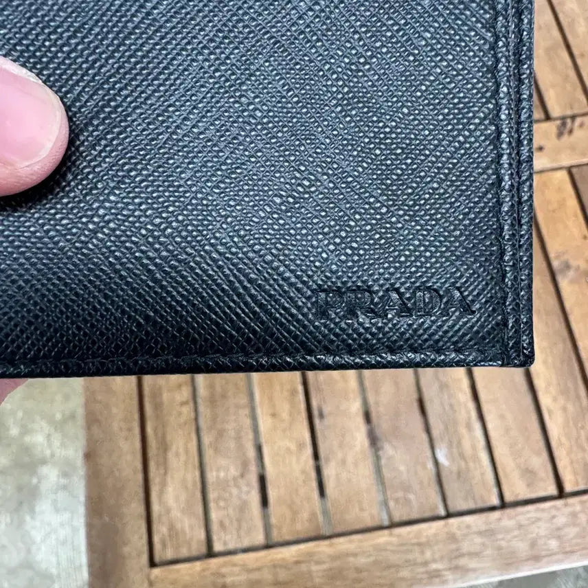 [BUNJANG] Prada Saffiano Long Wallet / 프라다 블랙 사피아노 장지갑