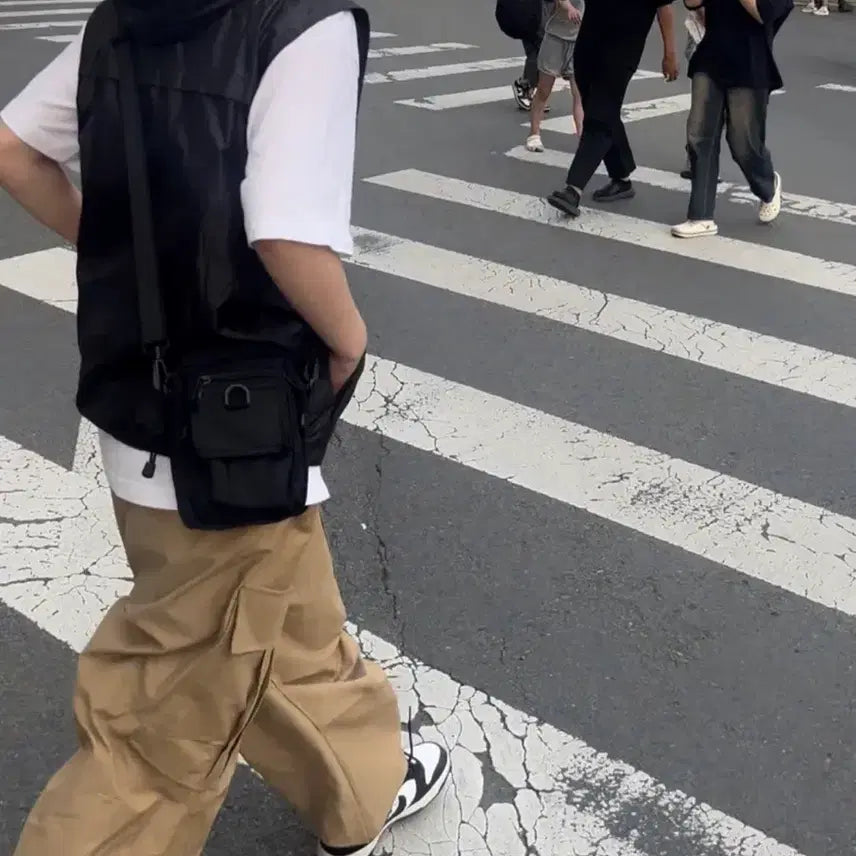 [BUNJANG] Dimitri Black ASI 2-Way Nylon Metal Hood Vest / 새상품) 디미트리블랙 ASI 2WAY 나일론 메탈 후드 베스트_블랙