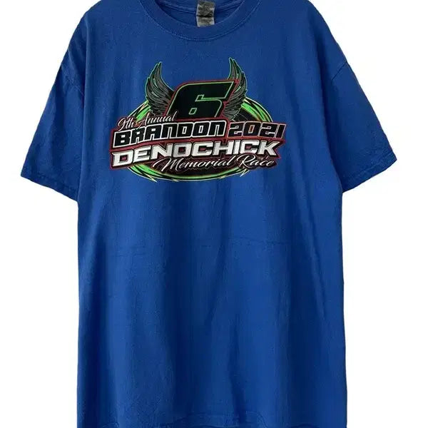 [BUNJANG] GILDAN Motorcycle Graphic T-Shirt / [M] GILDAN 모터사이클 바이크그래픽 반팔티