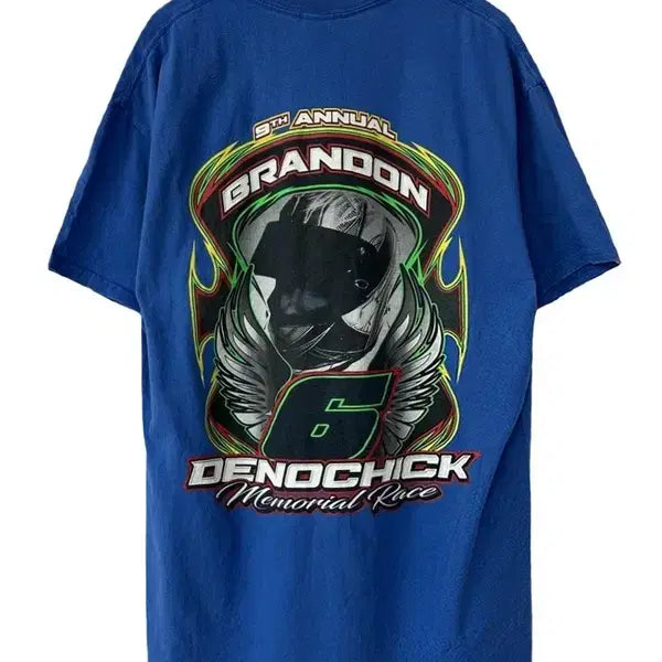 [BUNJANG] GILDAN Motorcycle Graphic T-Shirt / [M] GILDAN 모터사이클 바이크그래픽 반팔티