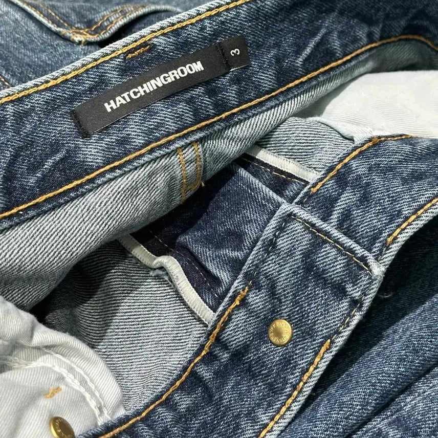 [SOLD OUT] 해칭룸 와이드 커브진 블루 3사이즈