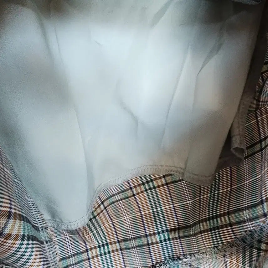 [BUNJANG] DANJI Checkered Long Dress with Frill Detail / DANJI 체크 롱 원피스 프릴 장식