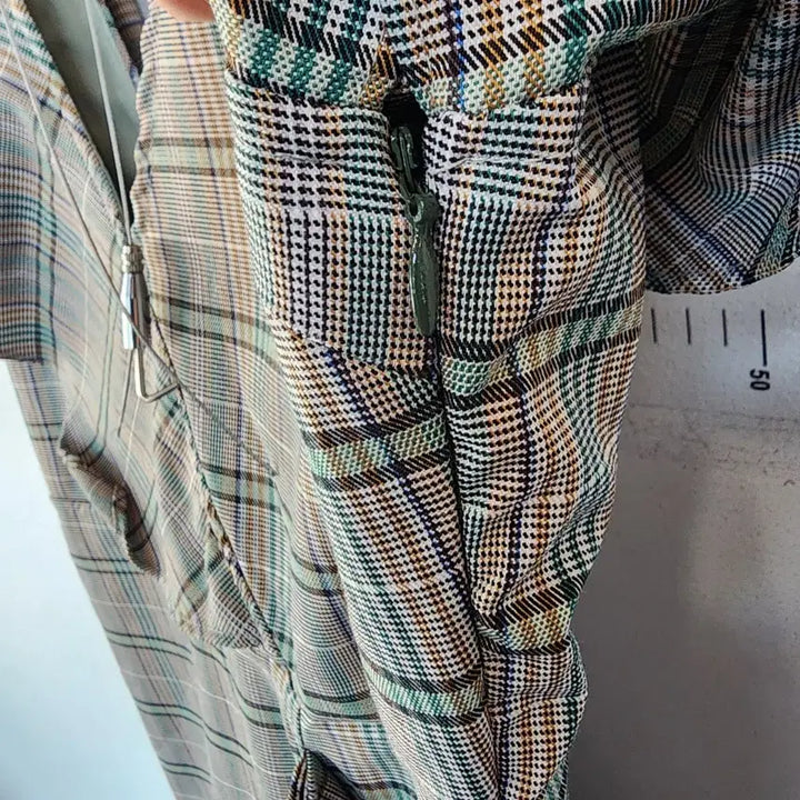 [BUNJANG] DANJI Checkered Long Dress with Frill Detail / DANJI 체크 롱 원피스 프릴 장식