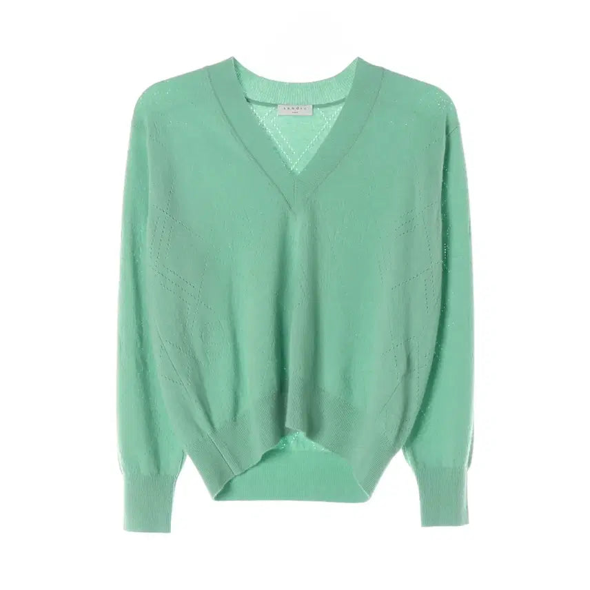 [BUNJANG] Sandro Cashmere Knit Sweater / 산드로 캐시미어 니트 여성 1size