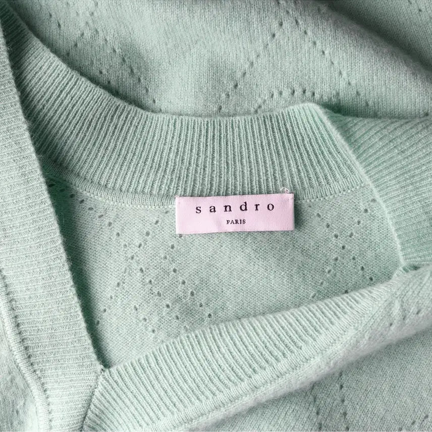 [BUNJANG] Sandro Cashmere Knit Sweater / 산드로 캐시미어 니트 여성 1size