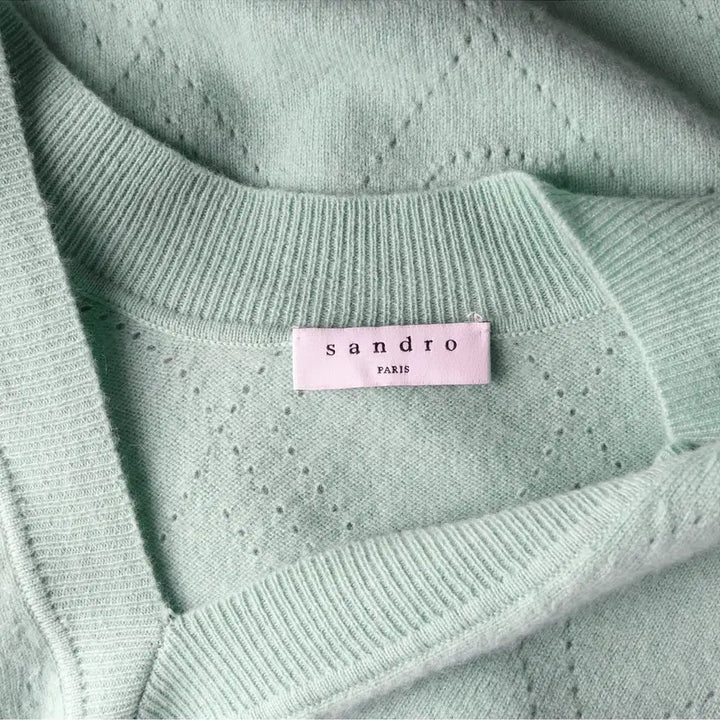[BUNJANG] Sandro Cashmere Knit Sweater / 산드로 캐시미어 니트 여성 1size