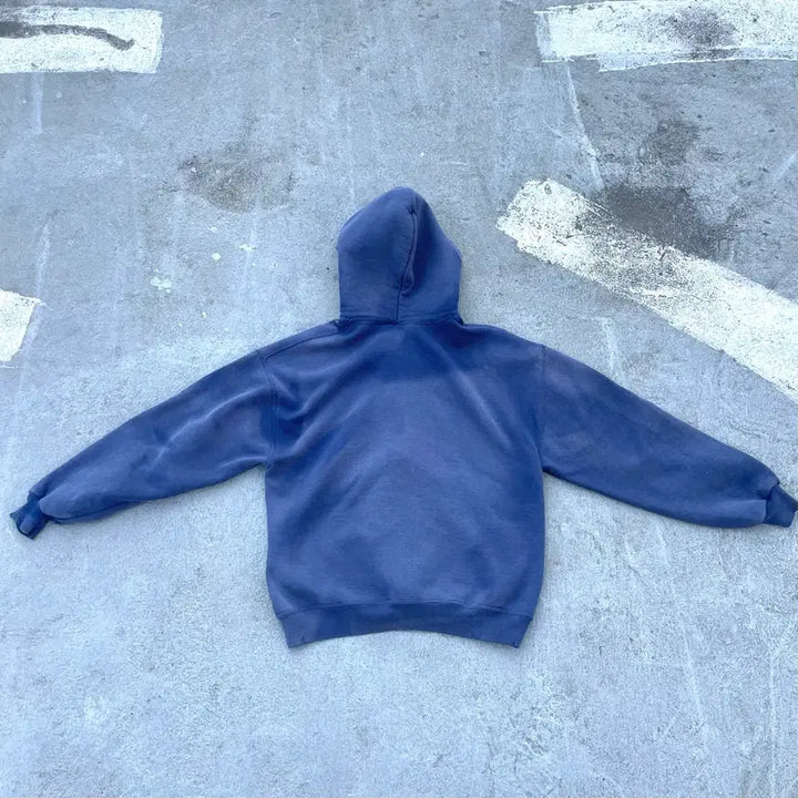 [SOLD OUT] 러셀 90s 썬 페이드 디스트레스드 후드집업