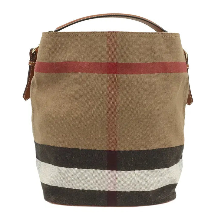 [BUNJANG] Burberry Ashby Hobo 2WAY Bag / 버버리 새들 브라운 레더 체크 애쉬비 빈 미듐 호보2WAY 3945742